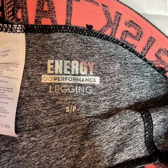 Energy Performance Pink And Grey Active wear Leggings - Picture 6 of 6